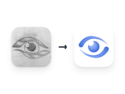 Eye Exercise App Icon design icon iconography ios app logo sketch ui