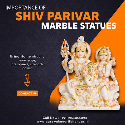 Shiva Family Statues and their importance agrawal marble moorti agrawal moorti bhandar design handicrafts illustration marble marble moorti marble statues