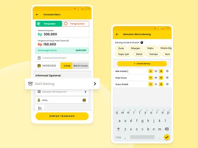 BukuKas Detail Items business debt design icon income item mobile app mobile app design mobile design money spending transaction ui uiux