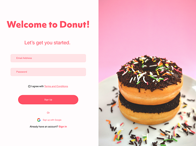 Daily UI 01 - Sign up daily 100 challenge daily ui design ui ux web