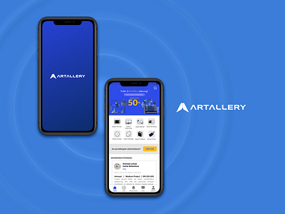 Artallery - Freelance platform app art branding design figma flat freelance gallery illustration minimal mobile mockup mockup psd platform ui vector