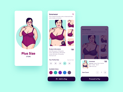 Plus Size Store app design chubby ecommerce hot illustrations japanese maroon photoshop plus size sexy sketchapp user interface