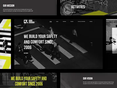 Road Marking Website design design minimal uiux website