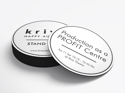 Kriya Happy Authors | ePublishing Brand & Collateral Design blackandwhite branding branding and identity branding design coaster design collateral design corporate branding design illustration logo logo design logo design branding