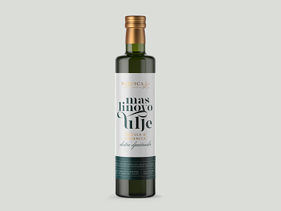 Olive oil label / Njivica croatia graphicdesign label labeldesign olive oliveoil typography