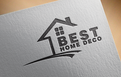 Home logo - Best Home Deco business logo company logo construction logo creative logo deco decoration home logo hotel logo house logo modern logo school logo