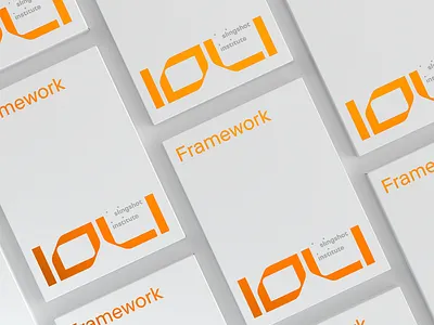 IOLI Framework - Naming & Identity 3d banking brand cinema4d consultancy data finance framework idenity institute ioli logo logo design naming octane orange product slingshot visualisation