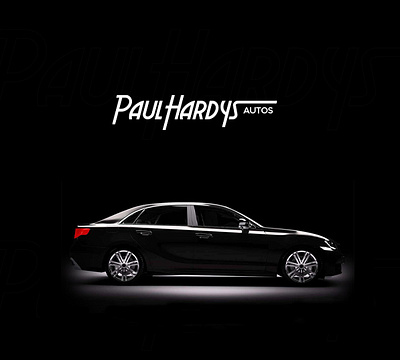 Paul Hardys autos black branding cars logo logotype