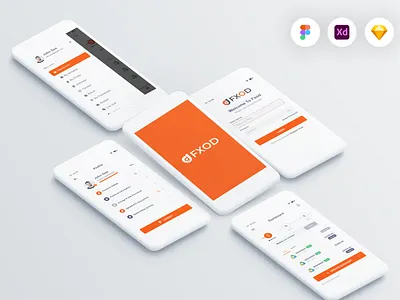 Fxod Trading App branding design event figma fxod trading app fxod trading app login screen logo design redesign sign up screen trading app ui ui ux vector web website white