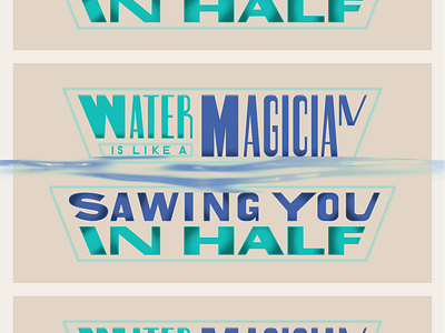 The Lake grain graphic design lettering outofthisworld personal project ray bradbury texture typography