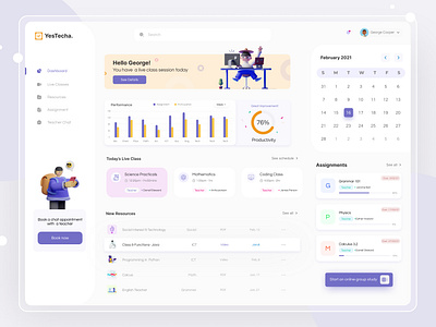 School Online Learning Platform design interfacedesign learning learning app learning platform music app online onlinelearning school ui ux web webapp