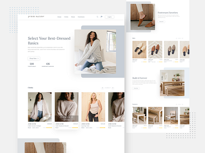 Jenni Kayne Landing Page Redesign clean design design homepage landingpage minimal ui uiuxdesign visual design web