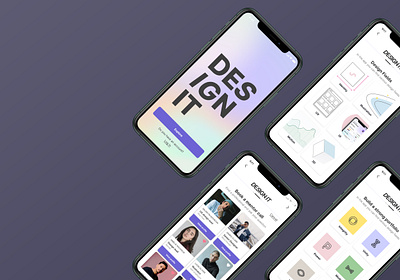 Design IT! UX/UI app design figma figmadesign gradient icon minimal typography ui ui design ux uxui web