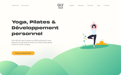 OlyBe shot branding design ecommerce ui ux webdesign yoga yoga app yoga pose yogi