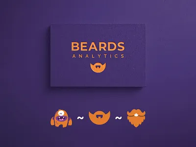 Beards Analytics Logo analyst analytic analytics beard branding cartoon cartoon character graphic design illustration logo logodesign logotype monster