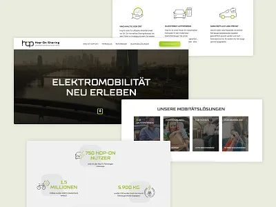 [WIP] Hop-On Landingpage interface online ui web webdesign website