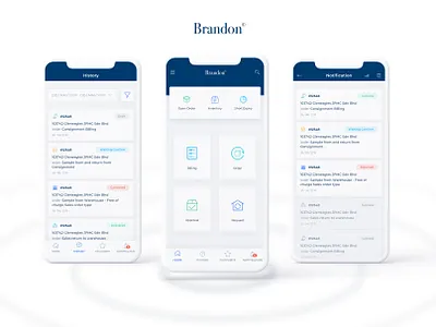 Logistic Mobile App UI app design home interface list logistic mobile modern seller sketch ui ux