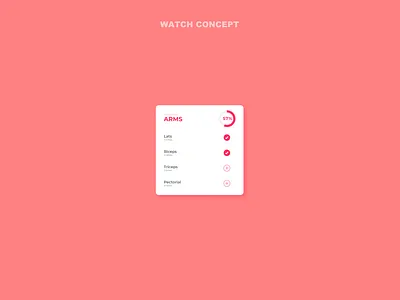 Watch concept app minimalism ui ux watch