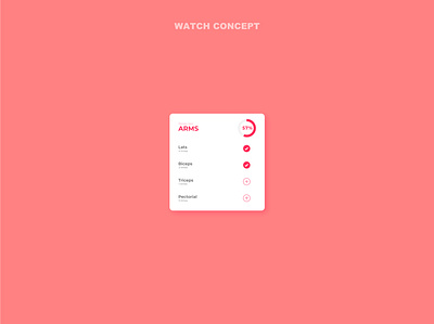 Watch concept app minimalism ui ux watch