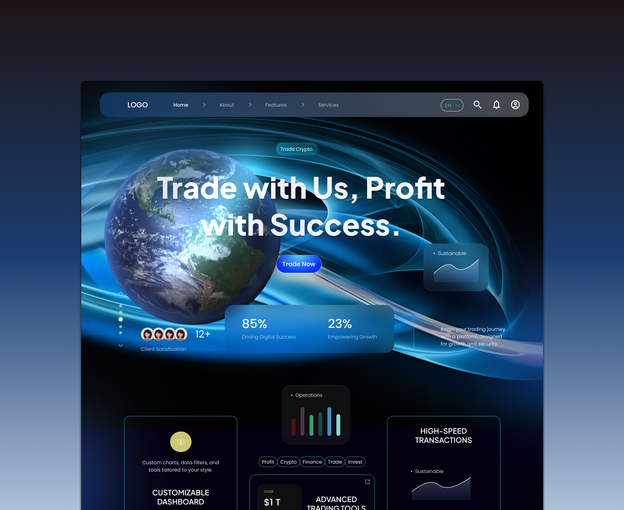 Example of UI/UX Figma Website Design Responsive