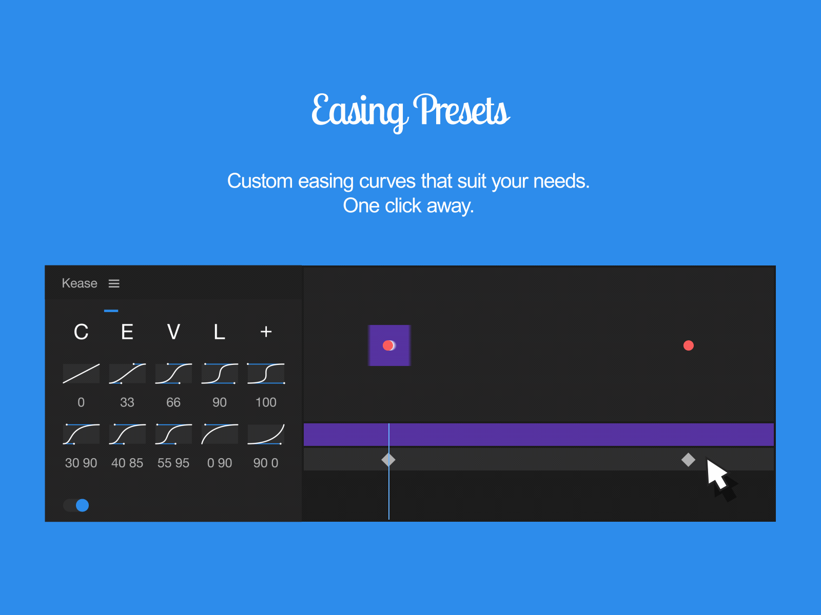 Kease - a script for After Effects - Easing Presets 2d ae aescript aescripts after effects aftereffects animation easing extension flat interpolation kease motion plugin presets script tool