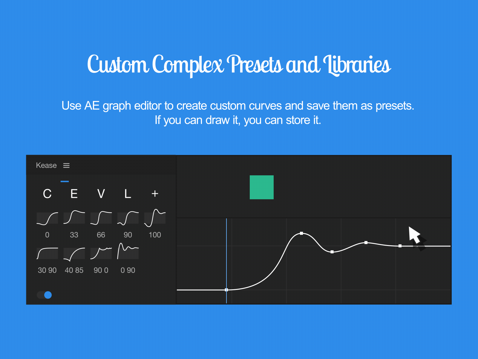 Kease - a script for After Effects - Custom Complex Presets 2d adobe ae aescript aescripts after effects aftereffects easing extension flat interpolation kease keyframes motion presets script