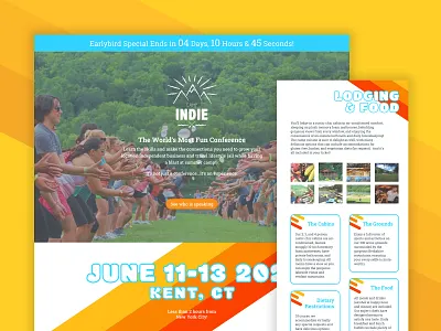 Camp Indie Website website wordpress