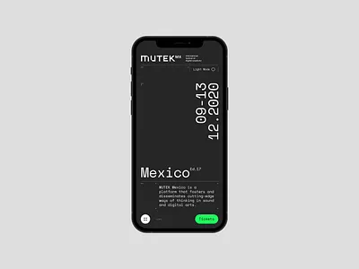 Mutek Concept App animation app clean concept design interface mobile motion simple ui ux