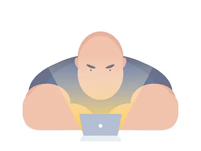 Bug after effects animation bug character design developer flat illustration illustrator laptop vector web