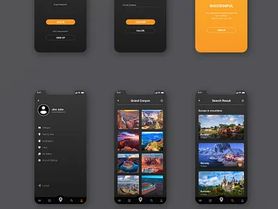 Planet Earth UI appdesign banner design blacktheme branding concept design creative design graphicdesign ui ui ux ui design uiux webdesig