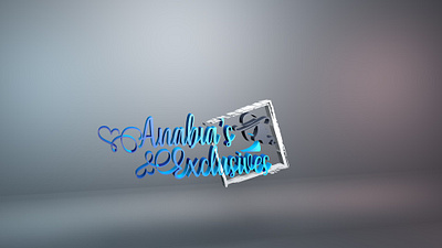 Anabia Exclusive (3D Logo) 3d art 3d logo 3d mockup 3d modeling adobe aftereffects adobe illustrator banner design brand and identity branding cinema4d cover design flyer design magazine design poster design redshift redshift3d vector