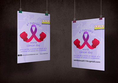 world cancer day design poster