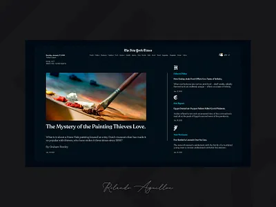 The New York Times II concept magazine new york newspaper redesign ui ux web webdesign website