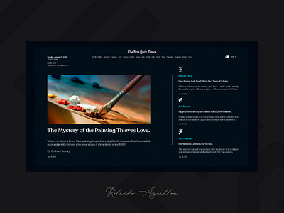 The New York Times II concept magazine new york newspaper redesign ui ux web webdesign website