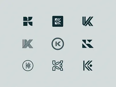 K Logo Marks bold brand branding design geometric icon k law law firm logo logo design minimal modern simple