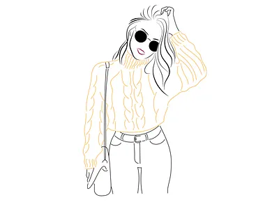 Autumn fashion design fashion fashion illustration illustration vector woman woman illustration