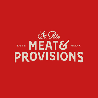 Butcher Shop Logo butcher logo logotype provisions st.pete