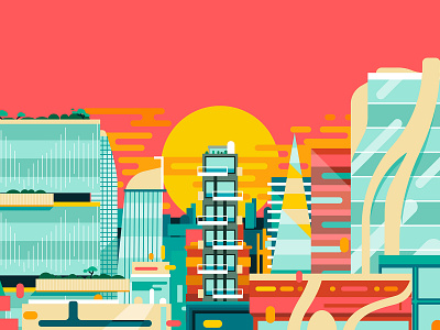 'Scenes' part 2 adobe illustrator advertising city city guide city illustration cityscape graphic holiday illustration scenes travel vector