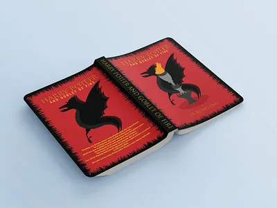 harry potter{gobelt of fire}[book cover] book cover design illustration