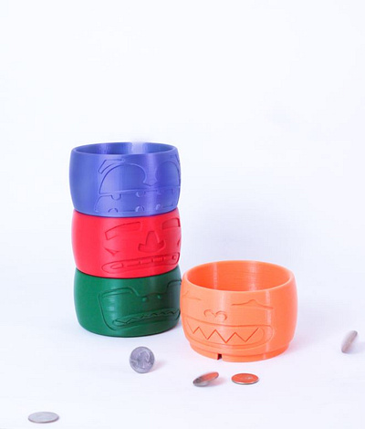 Coin Totems 3d printing cad design homeware houseware industrial design organization product product design prototyping