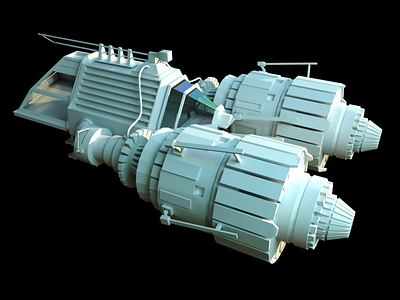 Starfinder Spaceship 2 3d c4d cinema 4d concept art dnd dungeons and dragons game design modeling octane pittsburgh ship space spaceship starfinder starwars