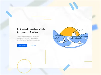 StayTour Landing Page landing page stay app tour app travel app web design
