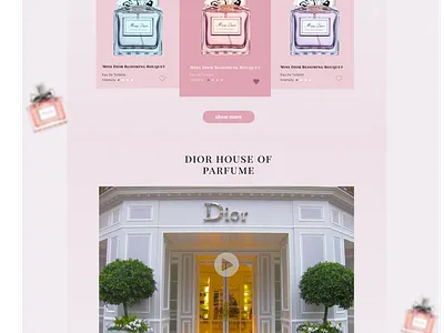 Parfum Dior 2 branding design graphicdesign ui ux web webdesign website