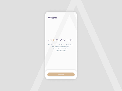 Podcaster Mobile App Animation animated animation mobile mobile app mobile app design mobile design mobile ui ui design uidesign uxdesign uxui