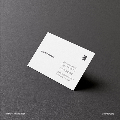 Ellan Construction Card Front adobe illustrator brand identity branding business card corporate identity corporate identity design design dribbble best shot graphic design graphicdesign illustration