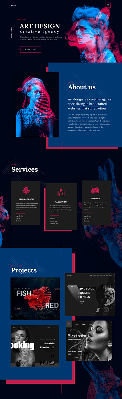 Art design agency branding design graphicdesign ui ux web webdesign website