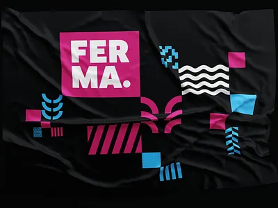 Flag Ferma branding creative design farm logo shape style