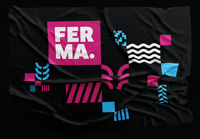 Flag Ferma branding creative design farm logo shape style