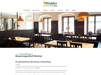 Wirtshaus Website design desktop flat hotel minimal restaurant branding webdesign website