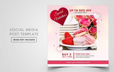 Social Media Post Template animation branding cmyk flyer design food ads graphic illustration minimal ofset printing ofset printing flyer design vector